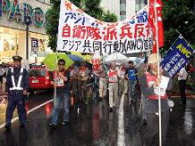 アジア共同行動・首都圏集会後のデモ（6月28日）